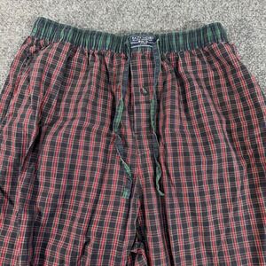 Polo Ralph Lauren Mens Plaid Pajama Pants Navy Red Green Cotton Size Medium